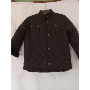 Polo Ralph Lauren Quilted Barn Jacket Brown Kids Size 7